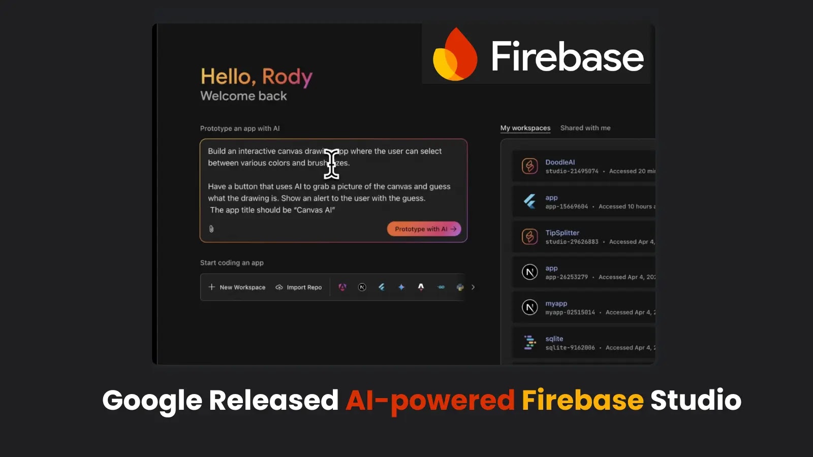 Google Released AI-powered Firebase Studio to Accelerate Build, Test, & Deployment