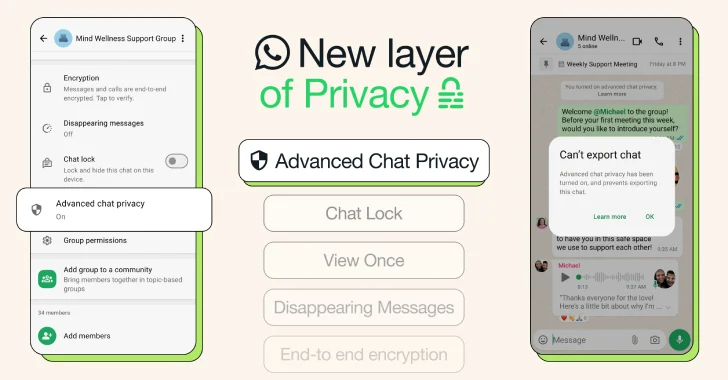 Blocks Chat Exports and Auto-Downloads
