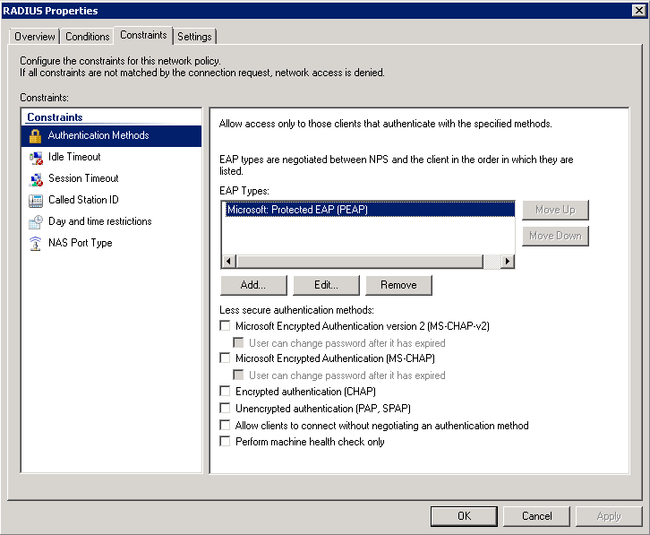 Wireless: WPA2 Enterprise Integration With Active Directory 2008 Using NPS