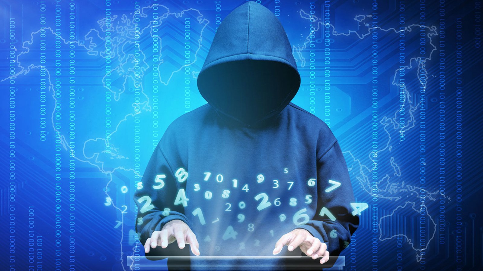 Hacker typing