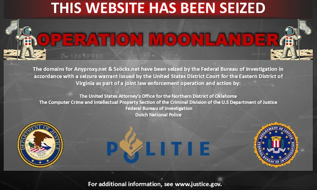Law enforcement takes down proxy botnets used by criminals