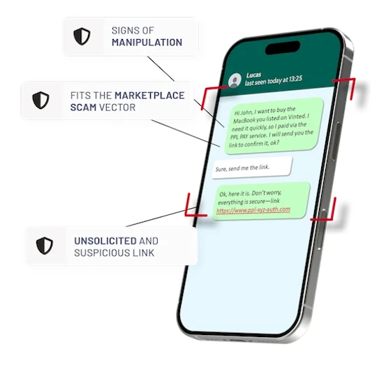 ThreatMark offers protection against social engineering attacks and scams