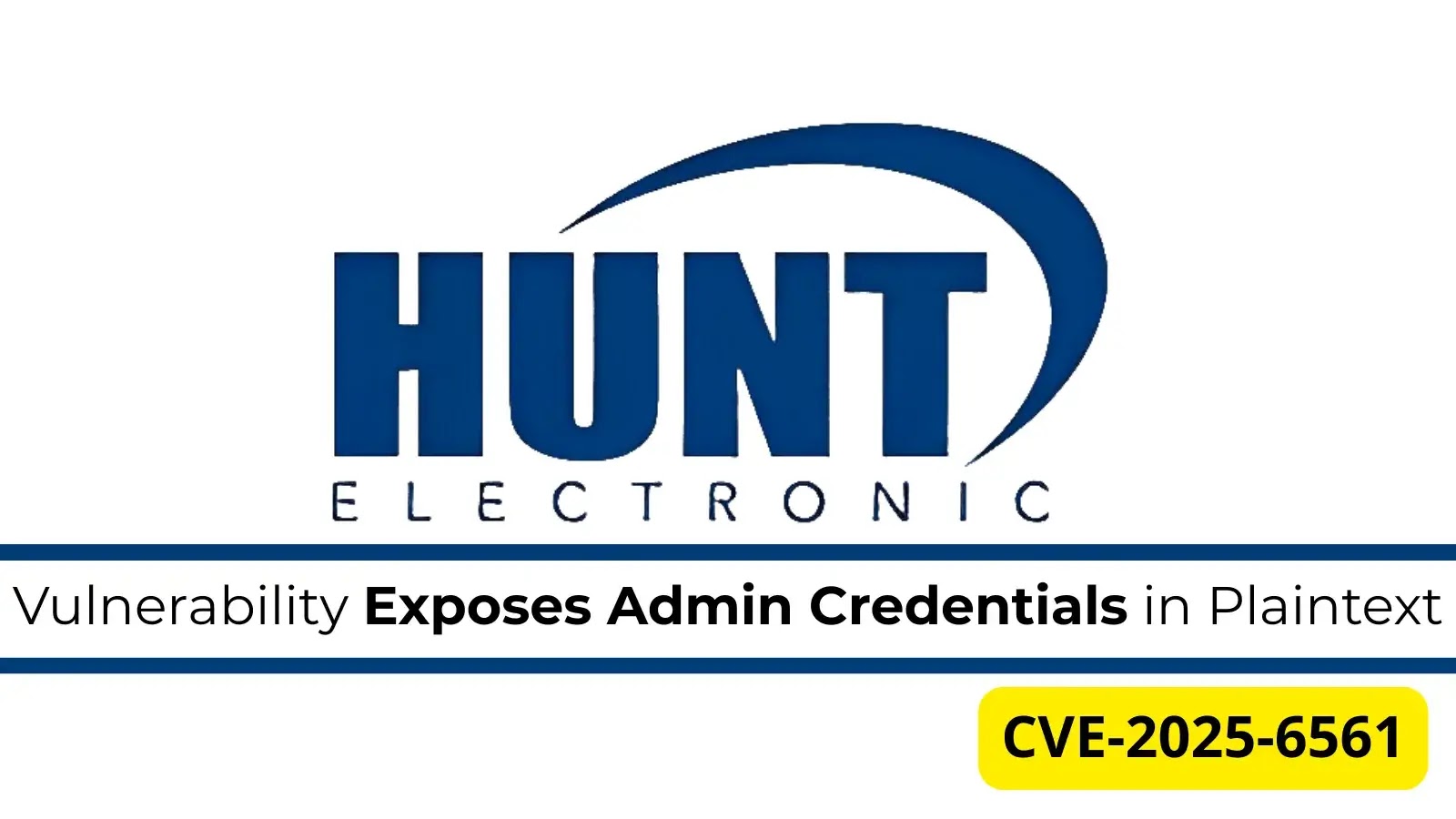 Hunt Electronic DVR Vulnerability Leaves Admin Credentials Unprotected