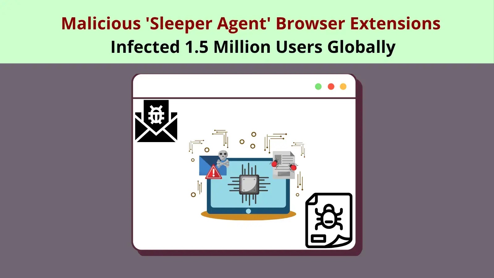 Malicious 'Sleeper Agent' Browser Extensions Infected 1.5 Million Users Globally