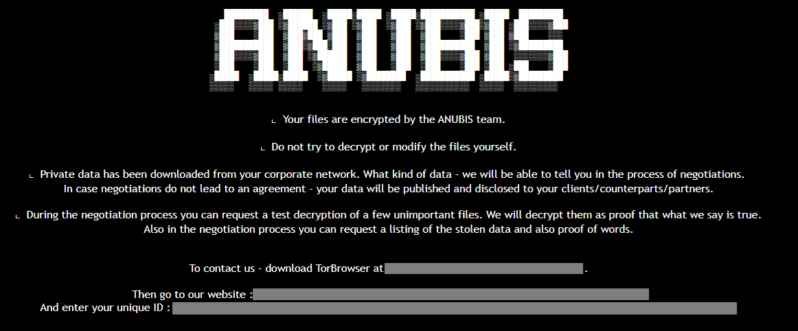 New Anubis RaaS includes a wiper module