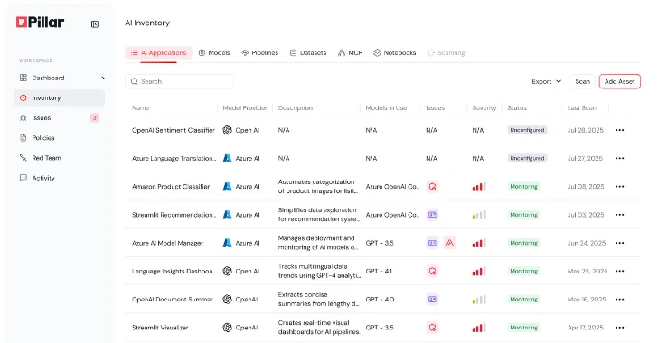 Pillar Security AI Security Platform
