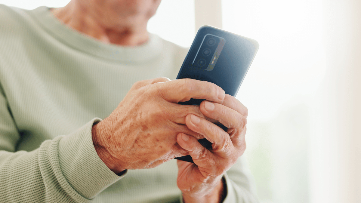 Phone in hands