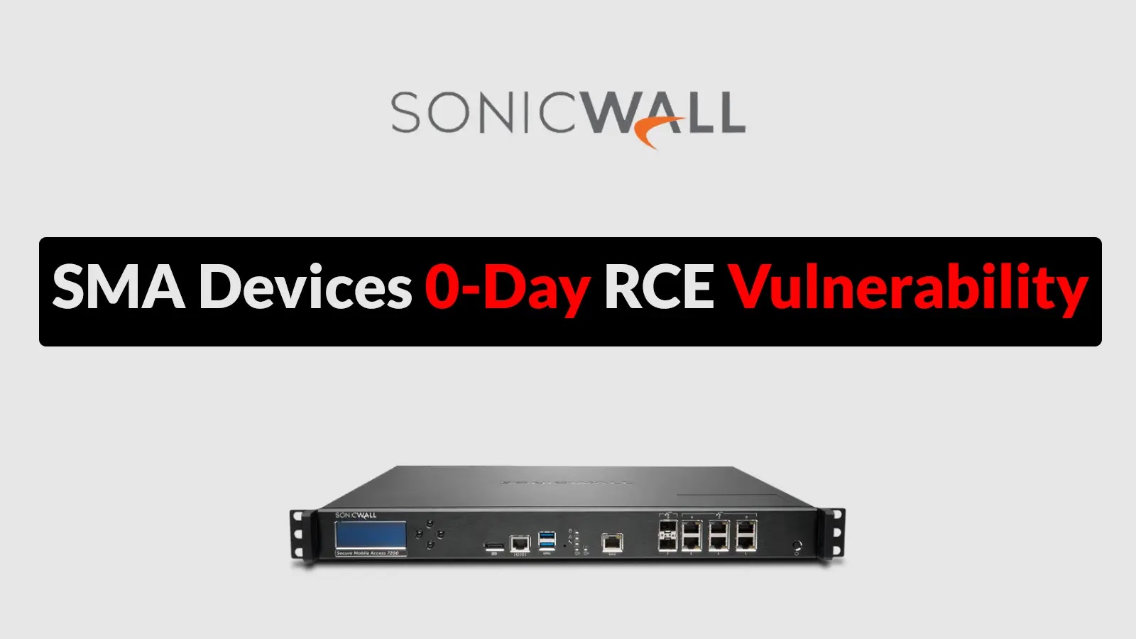 SonicWall SMA Devices 0-Day RCE Vulnerability Exploited to Deploy OVERSTEP Ransomware
