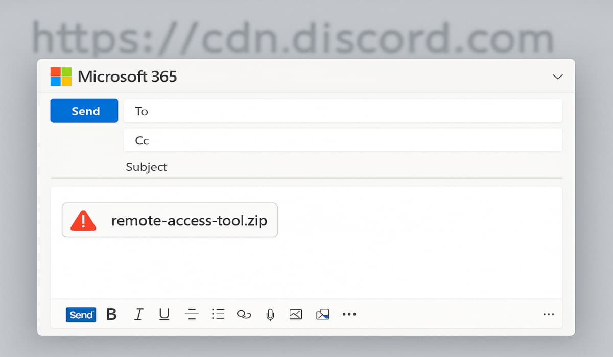 Discord CDN Link Abused to Deliver RAT Disguised as OneDrive File