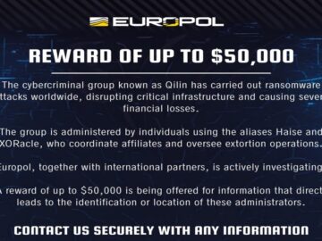 Europol Denies $50K Reward for Qilin Ransomware Leaders, Calls It a Scam