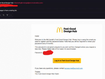 Password email