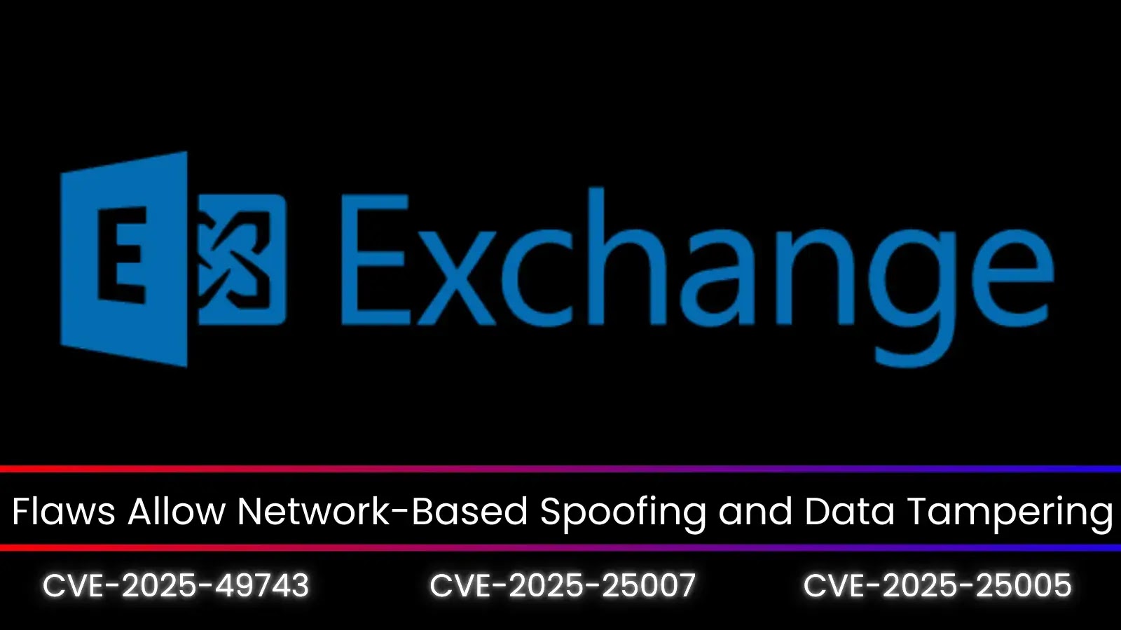 Microsoft Exchange Server Flaws Allow Network-Based Spoofing and Data Tampering Microsoft Exchange Server Flaws Allow Network-Based Spoofing and Data Tampering