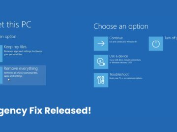 Microsoft Releases Emergency Updates to Fix Windows Reset and Recovery Error
