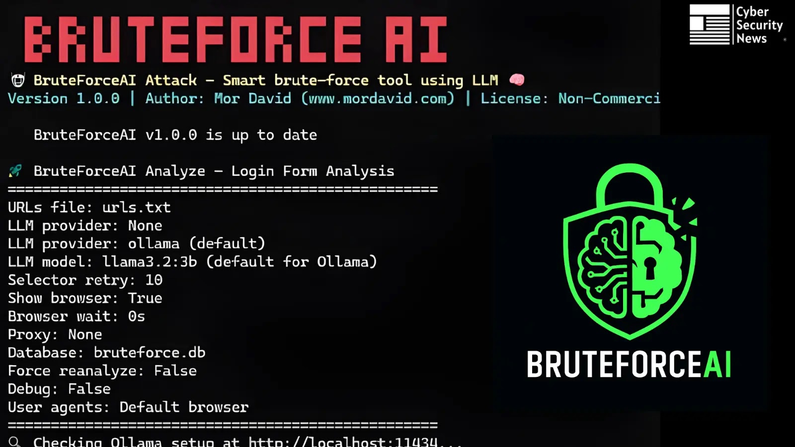 New BruteForceAI Tool Automatically Detects Login Pages and Executes Smart Brute-Force Attacks New BruteForceAI Tool Automatically Detects Login Pages and Executes Smart Brute-Force Attacks