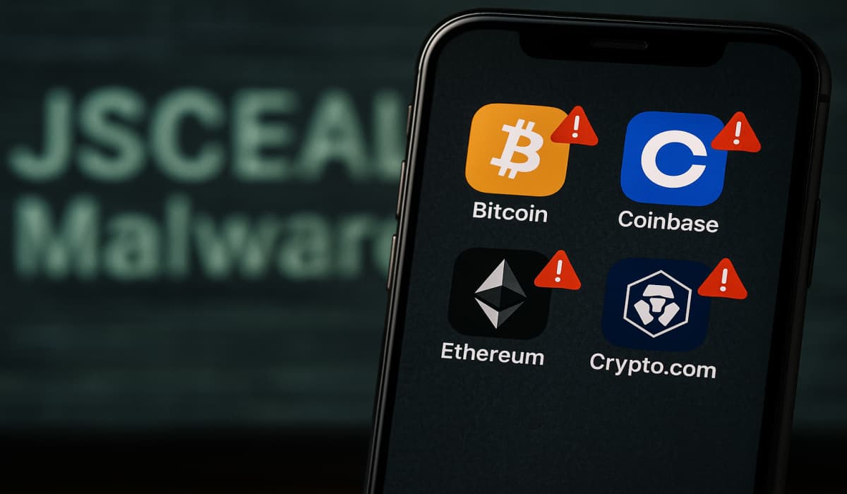 New JSCEAL Malware Targets Millions via Fake Crypto App Ads