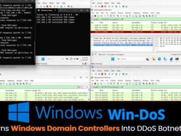 New 'Win-DoS' Zero-Click Vulnerabilities Turns Windows Domain Controllers into DDOS Botnet