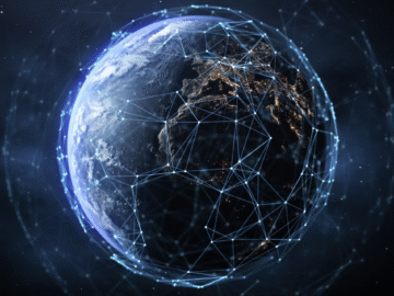 Image of global data networks