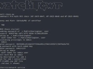 Pre-Auth Exploit Chains Found in Commvault Could Enable Remote Code Execution Attacks