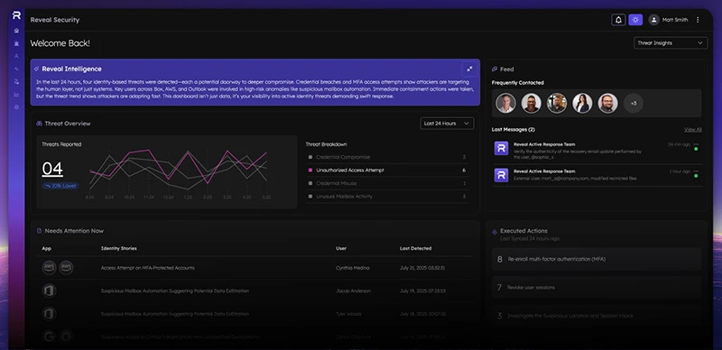 New Reveal platform shines a light on post-login identity behavior