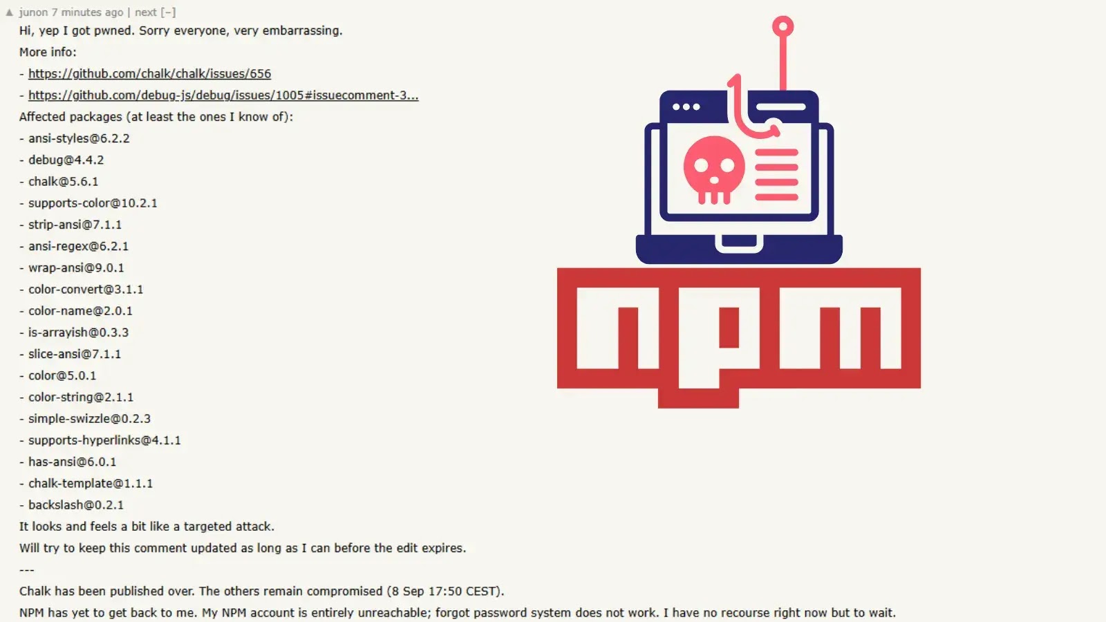 Hackers Hijack 18 Popular npm Packages Downloaded Over 2 Billion Times Weekly Hackers Hijack 18 Popular npm Packages Downloaded Over 2 Billion Times Weekly
