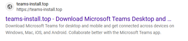 Hackers Trick Users to Download Weaponized Microsoft Teams to Gain Remote Access Malicious domain