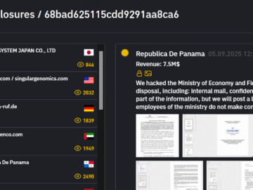 INC ransom group claimed the breach of Panama’s Ministry of Economy and Finance