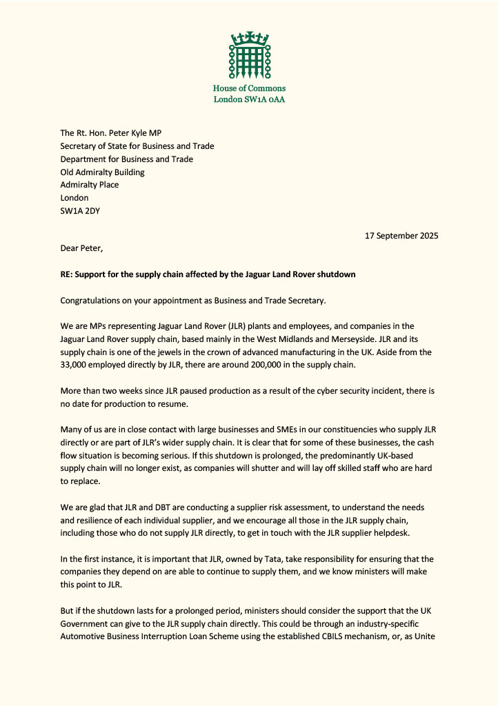 JLR Cyberattack Becomes UK National Crisis JLR Cyberattack Becomes UK National Crisis