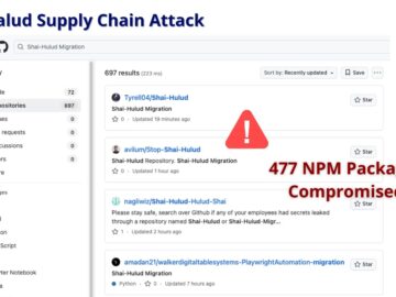 Massive "Shai-Halud" Supply Chain Attack Compromised 477 NPM Packages