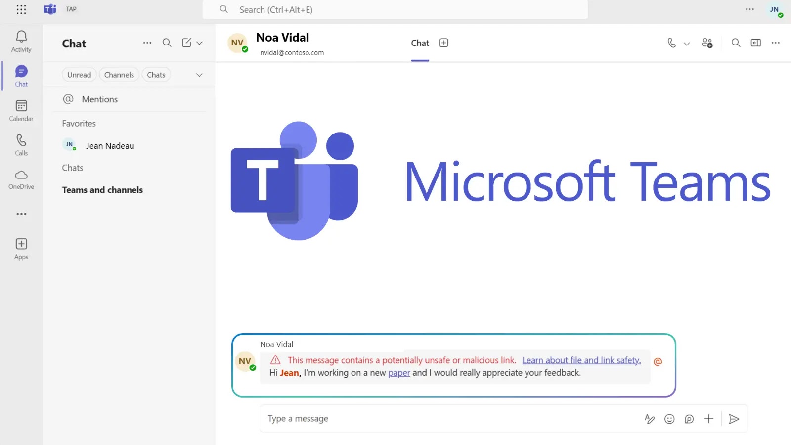 Microsoft Teams Introduces Automatic Alerts for Malicious Links from Attackers Microsoft Teams Introduces Automatic Alerts for Malicious Links from Attackers