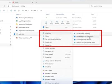 Microsoft to Add New AI-Powered Actions in File Explorer