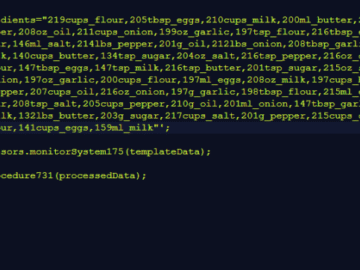 function to define the ingredients