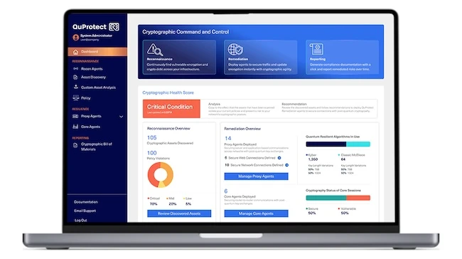 QuProtect R3 provides encryption visibility across systems QuProtect R3 provides encryption visibility across systems