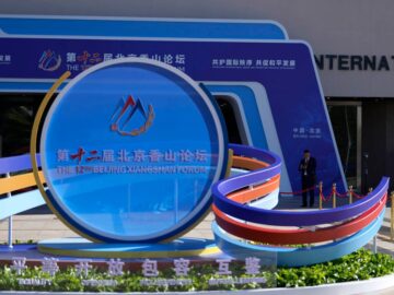 China’s annual security and defence dialogue, the Xiangshan Forum, opened on Thursday. Photo: AP