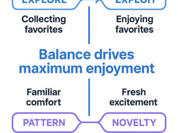 Explore vs. Exploit: The Pattern-Novelty Balance