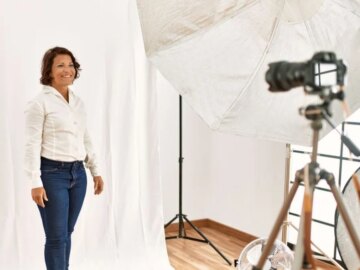 Mature model photoshoot