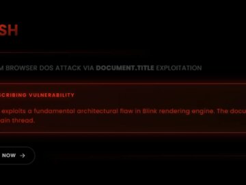 New "Brash" Exploit Crashes Chromium Browsers Instantly with a Single Malicious URL