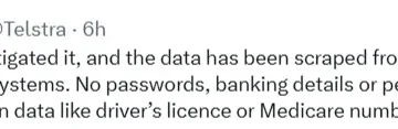Telstra Responds to data breach claims